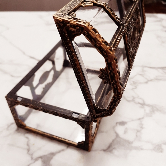 Pirate small vintage-like jewelry trinket transparent treasure box (brand new) - Picture 2 of 8